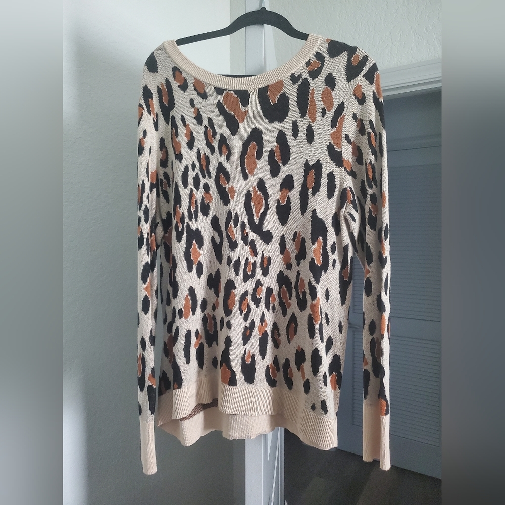Cheetah Print Sweater